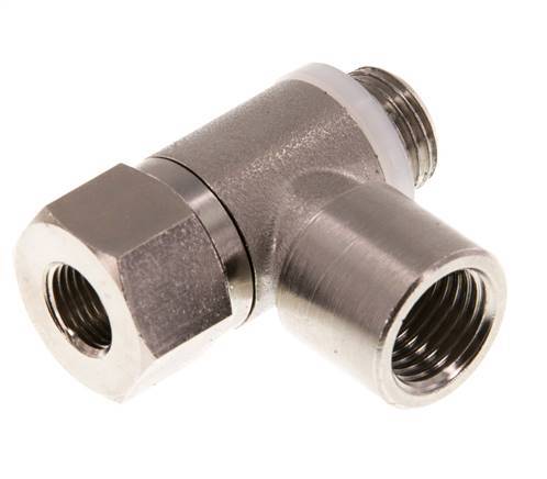 Válvula de retención pilotada G1/4'' codo macho-hembra latón 0,5-10bar (7-145psi)
