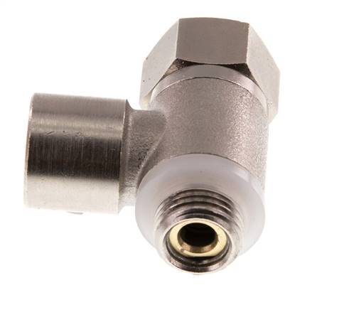 Válvula de retención pilotada G1/4'' codo macho-hembra latón 0,5-10bar (7-145psi)