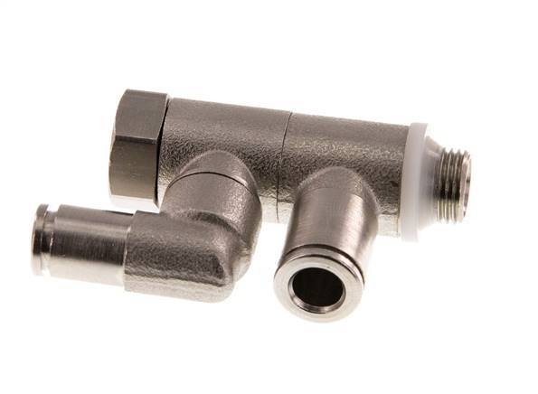 Válvula de retención accionada por piloto 6mm y codo macho G1/8'' Latón 0.5-10bar (7-145psi)