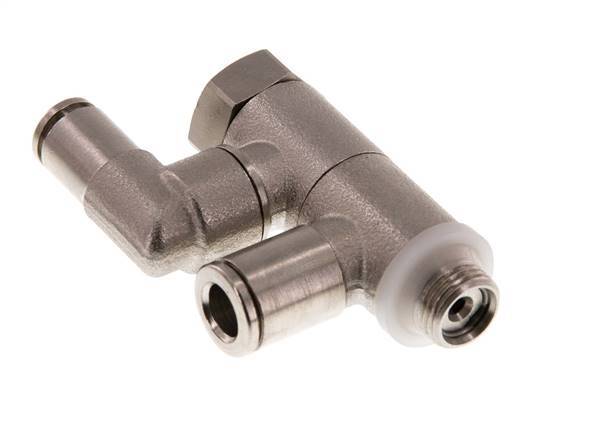 Válvula de retención accionada por piloto 6mm y codo macho G1/8'' Latón 0.5-10bar (7-145psi)