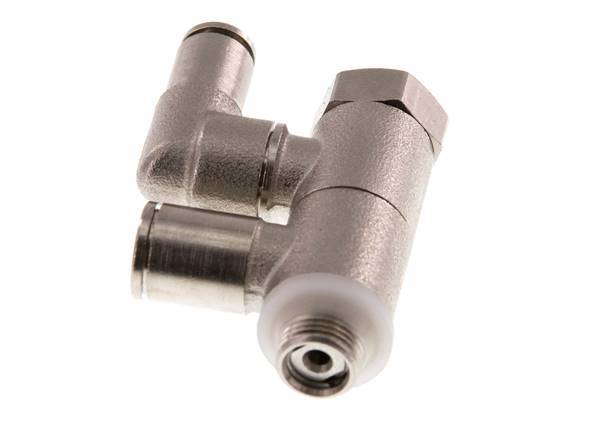 Válvula de retención accionada por piloto 6mm y codo macho G1/8'' Latón 0.5-10bar (7-145psi)