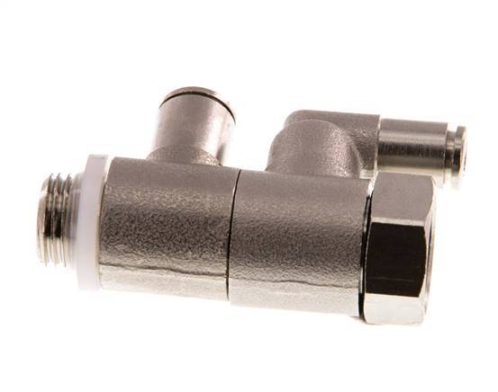Válvula de retención accionada por piloto 6mm y codo macho G1/4'' Latón 0.5-10bar (7-145psi)