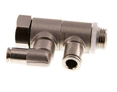 Válvula de retención accionada por piloto 6mm y codo macho G1/4'' Latón 0.5-10bar (7-145psi)