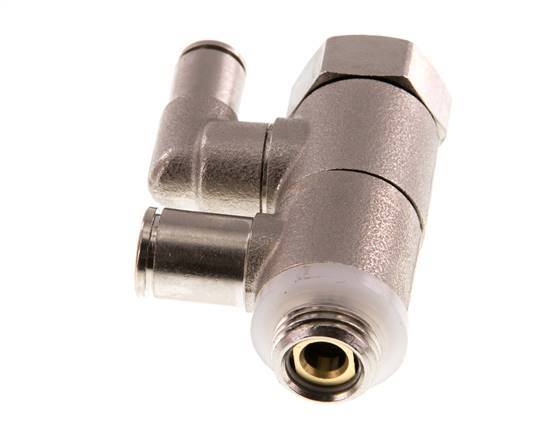 Válvula de retención accionada por piloto 6mm y codo macho G1/4'' Latón 0.5-10bar (7-145psi)