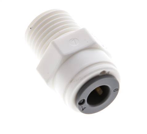 6mm x R1/4'' Push-in Fitting with Male Threads POM EPDM [10 Pieces]