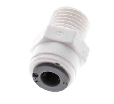 6mm x R1/4'' Push-in Fitting with Male Threads POM EPDM [10 Pieces]