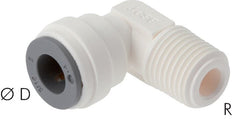 Codo de 90 grados 3/8'' x 1/4'' NPT con rosca macho POM EPDM [5 piezas]