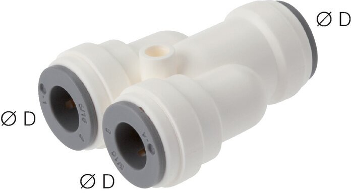 10mm Y Push-in Fitting POM EPDM FDA [2 Pieces]