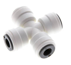 6mm Cross Push-in Fitting POM EPDM FDA [2 Pieces]