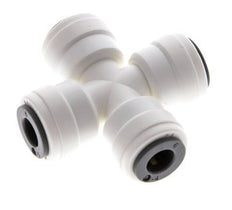 6mm Cross Push-in Fitting POM EPDM FDA [2 Pieces]