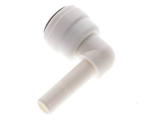6mm x 6mm 90deg Elbow Push-in Fitting with Plug-in POM EPDM [10 Pieces]