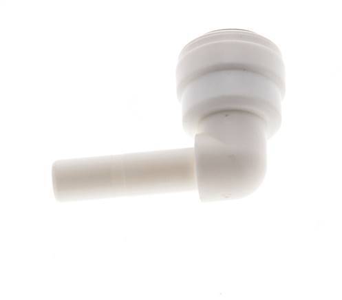 6mm x 6mm 90deg Elbow Push-in Fitting with Plug-in POM EPDM [10 Pieces]