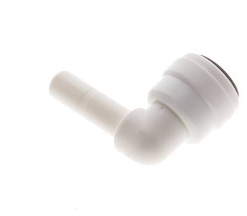 6mm x 6mm 90deg Elbow Push-in Fitting with Plug-in POM EPDM [10 Pieces]
