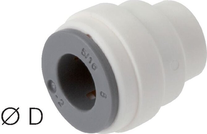 1/4'' Cap POM EPDM FDA [10 Pieces]