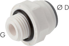 Racor de 5/16'' x G1/8'' con rosca macho POM EPDM [5 piezas]