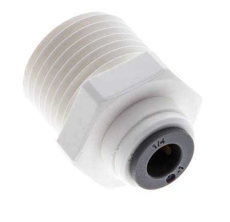 Racor de 1/4'' x R1/2'' con rosca macho POM EPDM [5 piezas]