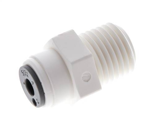 5/32'' x 1/4'' NPT Push-in Fitting with Male Threads POM EPDM [10 Pieces]