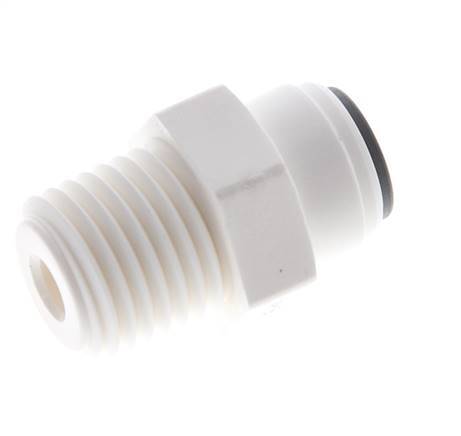 5/32'' x 1/4'' NPT Push-in Fitting with Male Threads POM EPDM [10 Pieces]