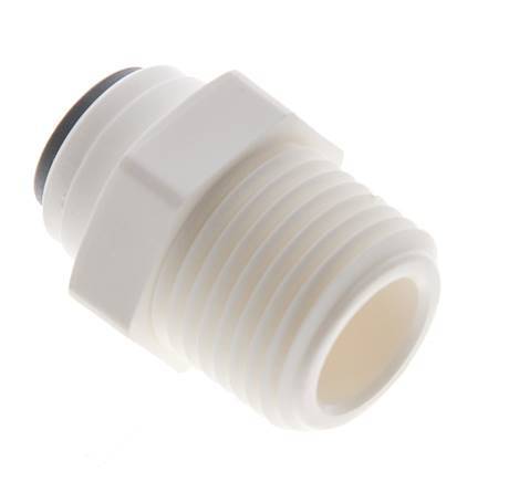 Racor 1/4'' x 3/8'' NPT con rosca macho POM EPDM [10 piezas]