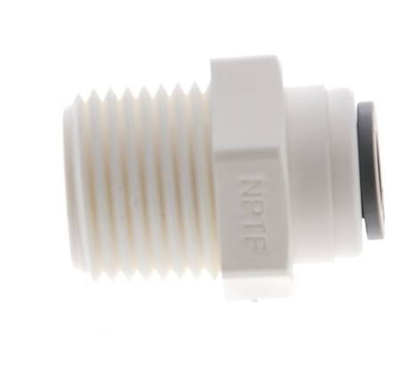 Racor 1/4'' x 3/8'' NPT con rosca macho POM EPDM [10 piezas]