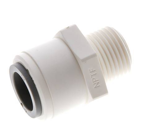 Racor de 1/2'' x 3/8'' NPT con rosca macho POM EPDM [5 piezas]