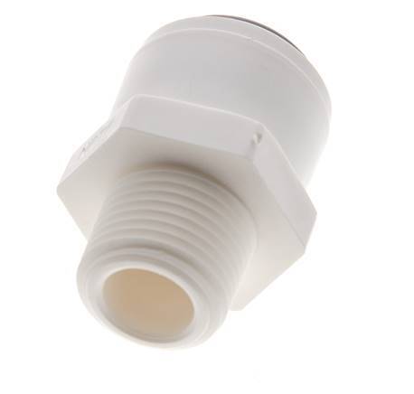 Racor de 1/2'' x 3/8'' NPT con rosca macho POM EPDM [5 piezas]