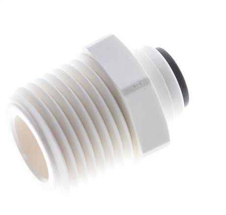 1/4'' x 1/2'' NPT Push-in Fitting with Male Threads POM EPDM [5 Pieces]