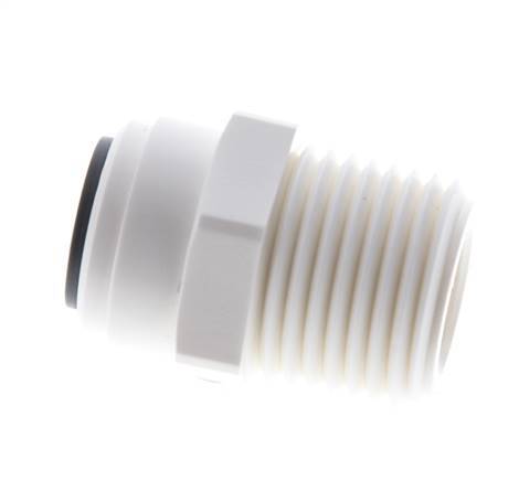 Racor de 3/8'' x 1/2'' NPT con rosca macho POM EPDM [5 piezas]