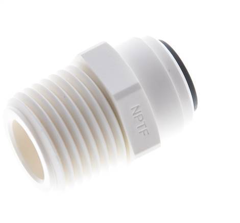Racor de 3/8'' x 1/2'' NPT con rosca macho POM EPDM [5 piezas]