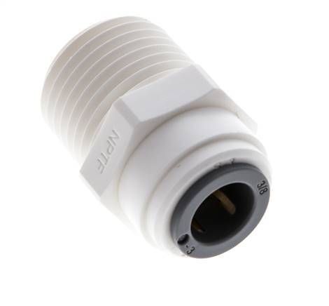 Racor de 3/8'' x 1/2'' NPT con rosca macho POM EPDM [5 piezas]