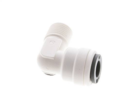 1/4'' x 1/8'' NPT 90deg Codo con rosca macho POM EPDM [10 piezas]