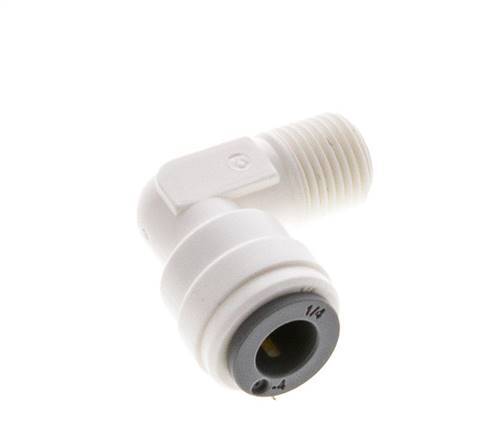 1/4'' x 1/8'' NPT 90deg Codo con rosca macho POM EPDM [10 piezas]