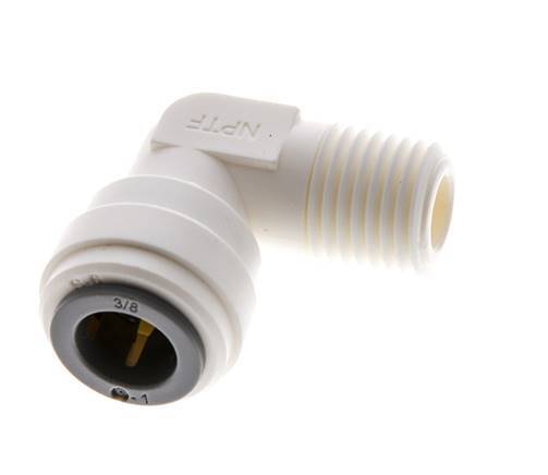 Codo de 90 grados 3/8'' x 1/4'' NPT con rosca macho POM EPDM [5 piezas]
