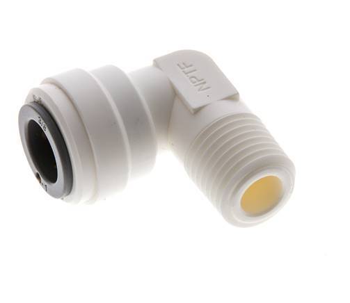 Codo de 90 grados 3/8'' x 1/4'' NPT con rosca macho POM EPDM [5 piezas]