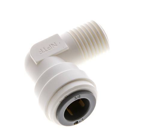 Codo de 90 grados 3/8'' x 1/4'' NPT con rosca macho POM EPDM [5 piezas]