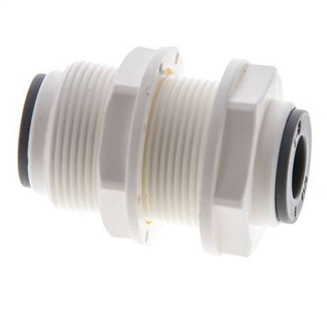 5/16'' Push-in Fitting POM EPDM Bulkhead [2 Pieces]
