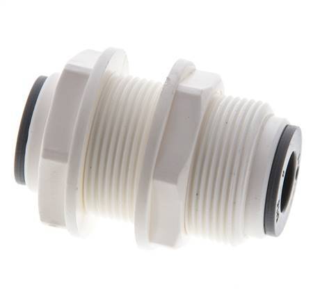 5/16'' Push-in Fitting POM EPDM Bulkhead [2 Pieces]
