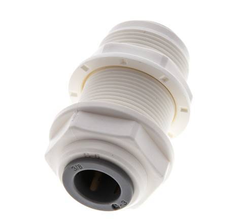 3/8'' Push-in Fitting POM EPDM Bulkhead [2 Pieces]