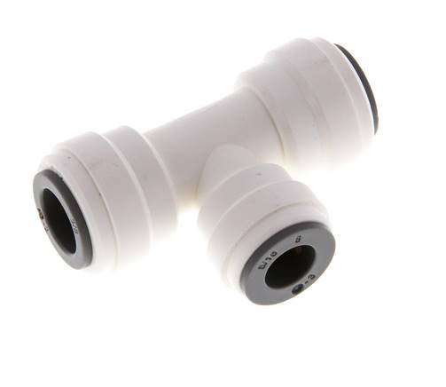 Racor en T de 3/8'' x 5/16'' POM EPDM FDA [2 piezas]