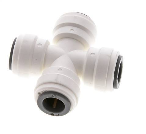 Racor en cruz de 3/8'' POM EPDM FDA [2 piezas]