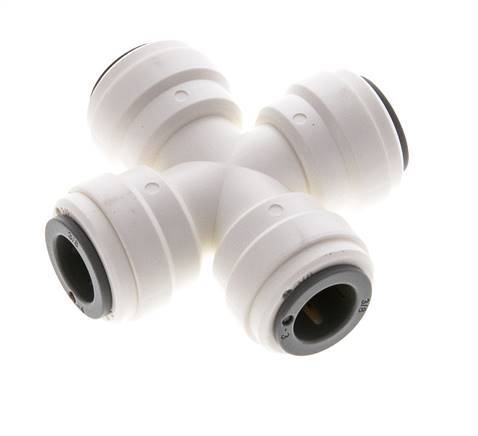 Racor en cruz de 3/8'' POM EPDM FDA [2 piezas]