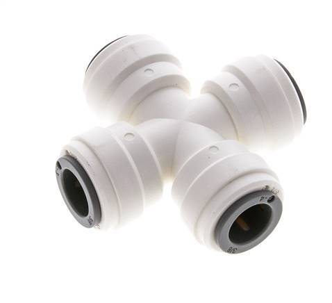 Racor en cruz de 3/8'' POM EPDM FDA [2 piezas]