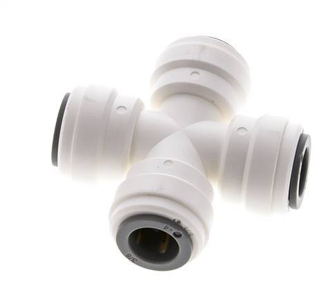 Racor en cruz de 3/8'' POM EPDM FDA [2 piezas]
