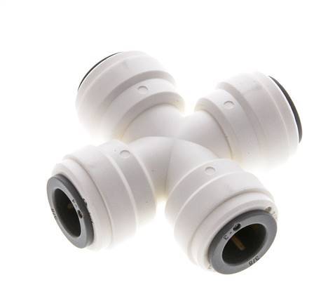 Racor en cruz de 3/8'' POM EPDM FDA [2 piezas]