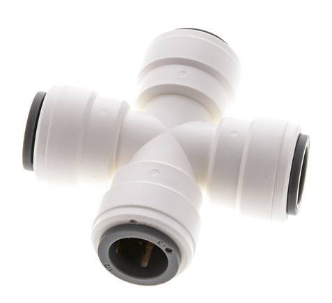 Racor en cruz de 1/2'' POM EPDM FDA [2 piezas]
