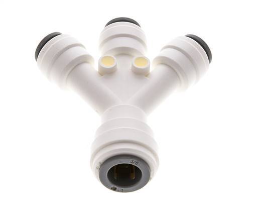 Racor de 1/4'' x 6,8mm con pilar de manguera POM EPDM [10 piezas]