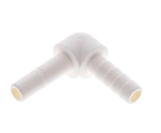1/4'' x 6.8mm Codo 90deg Racor enchufable con pilar para manguera POM EPDM [10 Piezas]