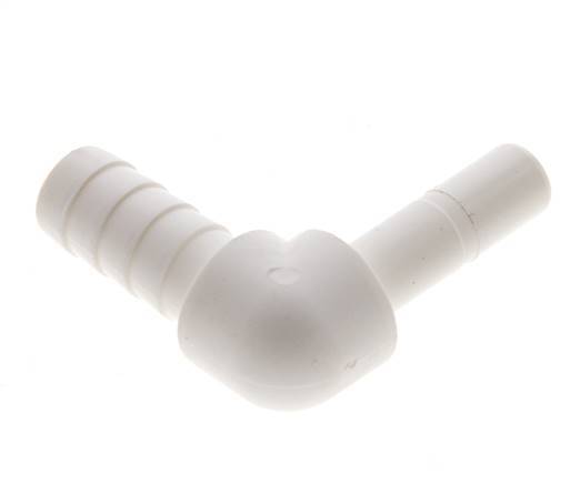 1/4'' x 8,5mm Codo de 90 grados con pilar de manguera POM EPDM [10 piezas]