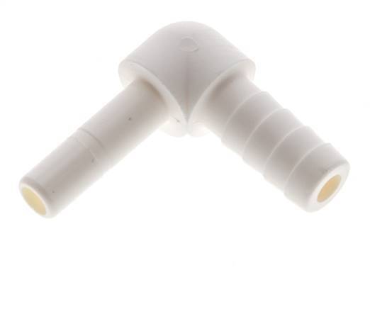 1/4'' x 8,5mm Codo de 90 grados con pilar de manguera POM EPDM [10 piezas]