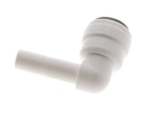 Racor de 1/4'' x 1/4'' 90deg con enchufe POM EPDM [10 piezas]
